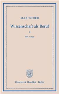Wissenschaft als Beruf