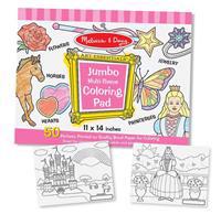 Jumbo Coloring Pad - Pink