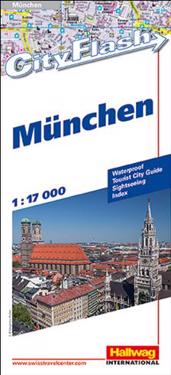 München City Flash Hallwag stadskarta : 1:17 000