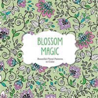Blossom Magic: Beautiful Floral Patterns Coloring Book for Adults