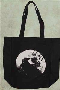 Raven - Black Canvas Tote