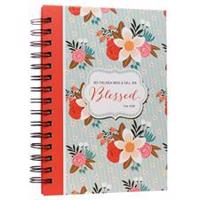 Journal Wirebound Blessed Flowers