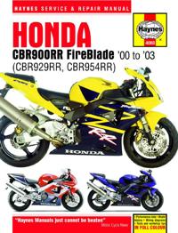 Haynes Honda Cbr900rr Fireblade '00 - '03 Repair Manual