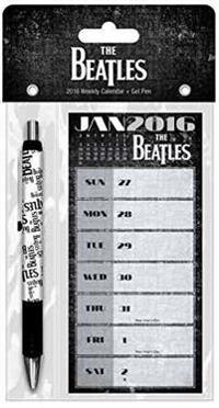 The Beatles Weekly 2016 Calendar + Pen
