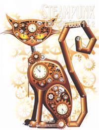 Steampunk Coloring Book 1 & 2