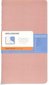 Moleskine Chapters Journal, Slim Large, Ruled, Old Rose Cover