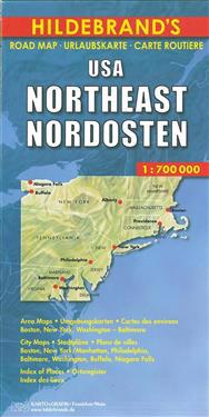 USA Northeast, Hildebrand´s Road Map