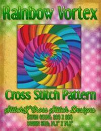 Rainbow Vortex Cross Stitch Pattern