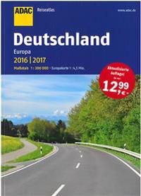 ADAC ReiseAtlas Deutschland, Europa 2016/2017 1:200 000