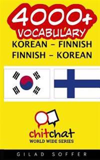4000+ Korean - Finnish Finnish - Korean Vocabulary