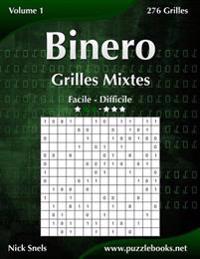 Binero Grilles Mixtes - Facile a Difficile - Volume 1 - 276 Grilles