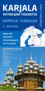 Karjala, autoilijan tiekartta 1:800 000