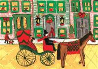 Carriage Ride Holiday Half Notecards