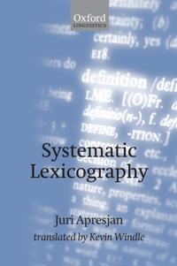 Systematic Lexicography