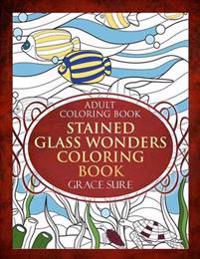 Adult Coloring Book - Stained Glass Wonders Coloring Book