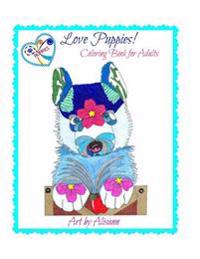 Love Puppies Coloring Book for Adults