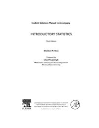 Introductory Statistics, Student Solutions Manual (e-only)