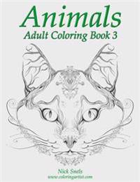 Animals Adult Coloring Book 3