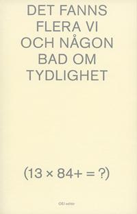 Det fanns flera vi och någon bad om tydlighet (13 x 84+ = ?)