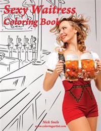 Sexy Waitress Coloring Book 1