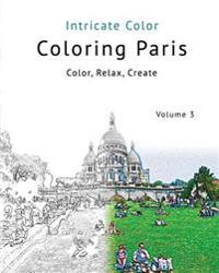 Coloring Paris: Volume 3 - Intricate Color: Color, Relax, Create