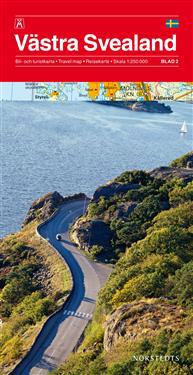 Västra Svealand Bil & Turistkarta Nr2