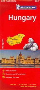 Michelin Hungary Road and Tourist Map