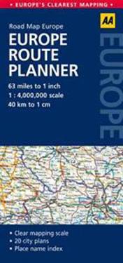 AA Road Map Europe Europe Route Planner