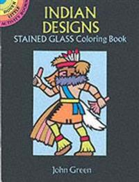 Indian Designs Stained Glass Colouring Book