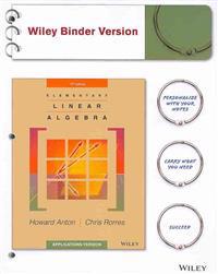 Elementary Linear Algebra: Applications Version