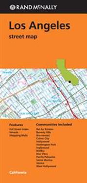 Folded Map Los Angeles CA Street