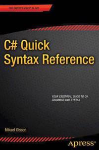 C# Quick Syntax Reference