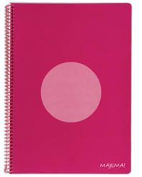 Projektbok A4 vinröd