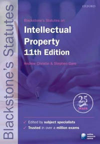 Blackstone's Statutes on Intellectual Property