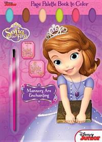 Disney Junior Sofia the First - Manners Are Enchanting: Page Palette Book to Color