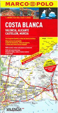 MARCO POLO Karte Spanien: Costa Blanca / Valencia / Granada  1 : 200 000