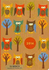 Owls Compact 2014 Calendar