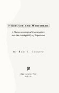 Heidegger and Whitehead