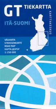 GT tiekartta Itä-Suomi, 1:250 000