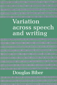 Variation Across Speech and Writing