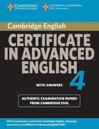 Cambridge Certificate in Advanced English 4 for Updated Exam Student's Book with Answers