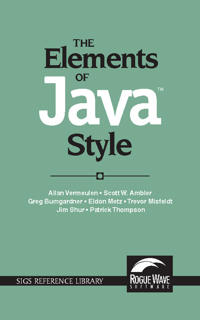 The Elements of Java Style