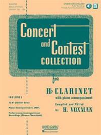 Concert and Contest Collection for B Flat Clarinet [With CD (Audio)]