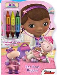 Doc McStuffins Boo Boos Happen: Shaped Book to Color with Crayons