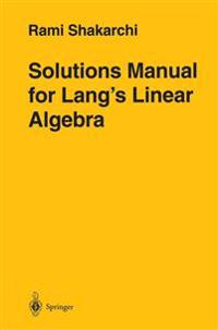 Solutions Manual for Lang's 