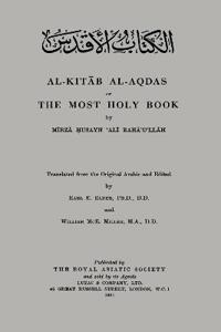 Alkitab Alaqdas Or The Most Holy Book
