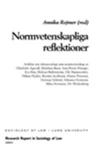 Normvetenskapliga reflektioner, rättssociologi som normvetenskap