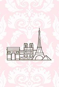 Paris Skyline Spiral Notebook