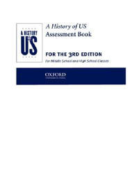 A History of US: Assessment Book