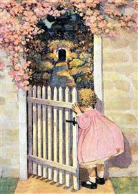 Girl Looking in Garden - Birthday Greeting Card